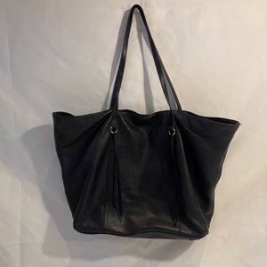 HOBO black leather shoulder bag